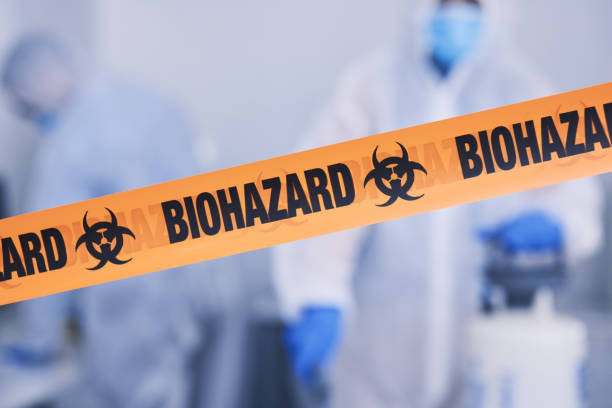Professional Biohazard Cleanup technician working in Key Biscayne, FL